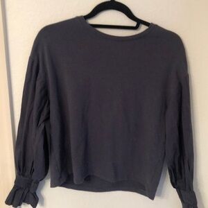 Fleur bleue top Small Blue/Grey blouse